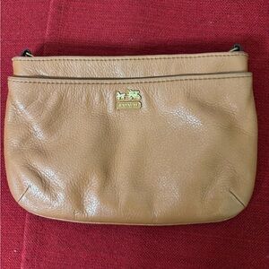 Coach Light Brown Leather Clutch